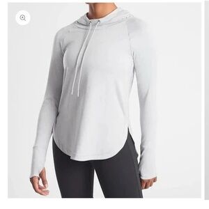 Athleta UPF 50+ Uptempo Hoodie | Comfy Outdoor Athleisure Top | Gray XS